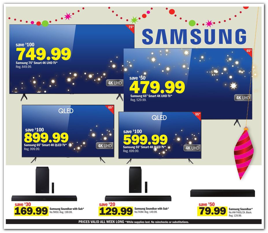 Samsung TVs / Soundbar