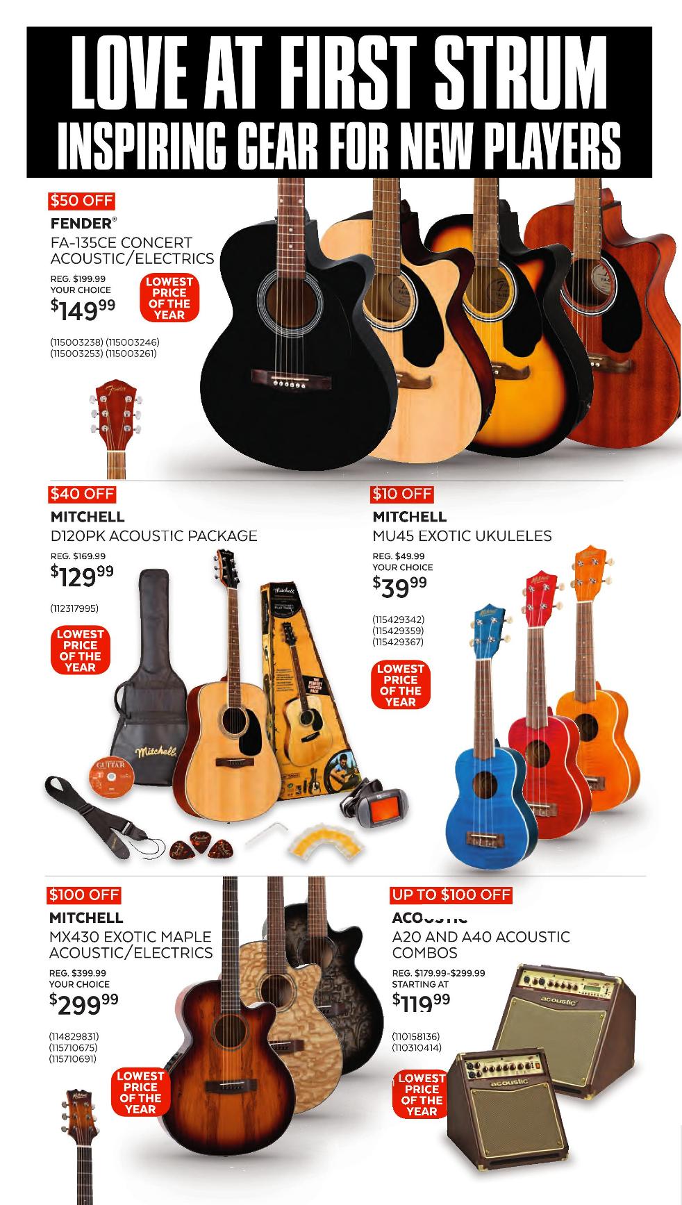 Fender Guitars / Acoustic
