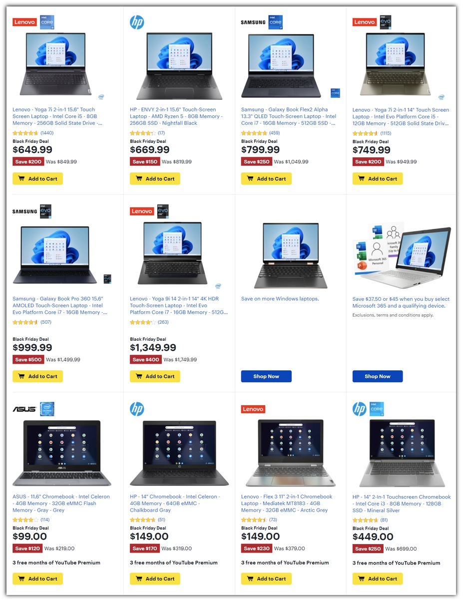 Laptops / Chromebooks