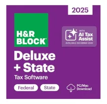2025 H&R Block Tax Software (Deluxe + St...