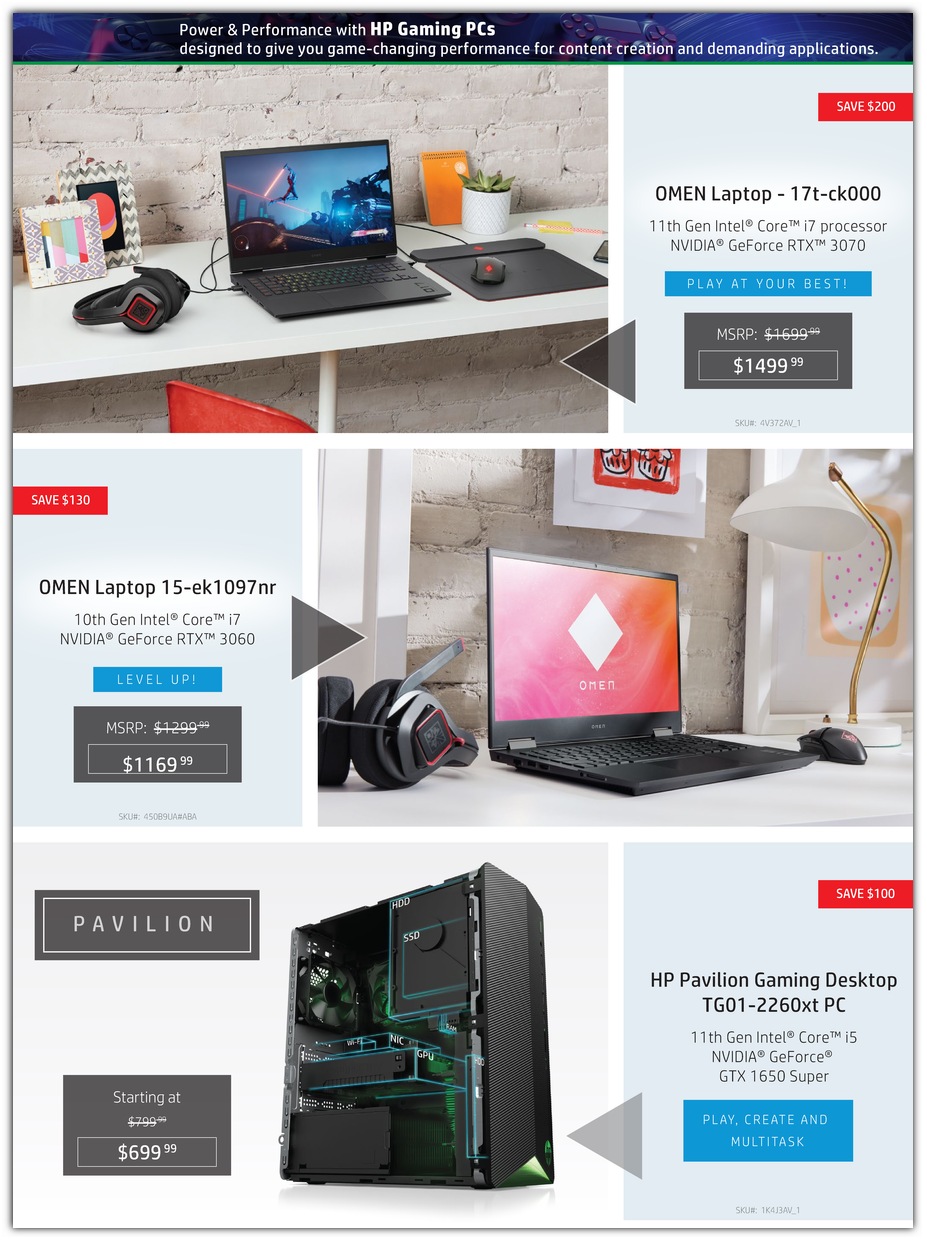OMEN Laptops / HP Gaming Desktop