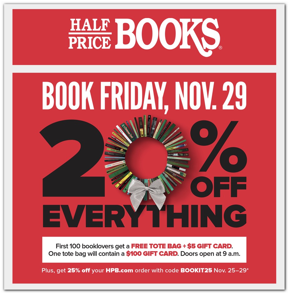 Black Friday Half Price Books Deals