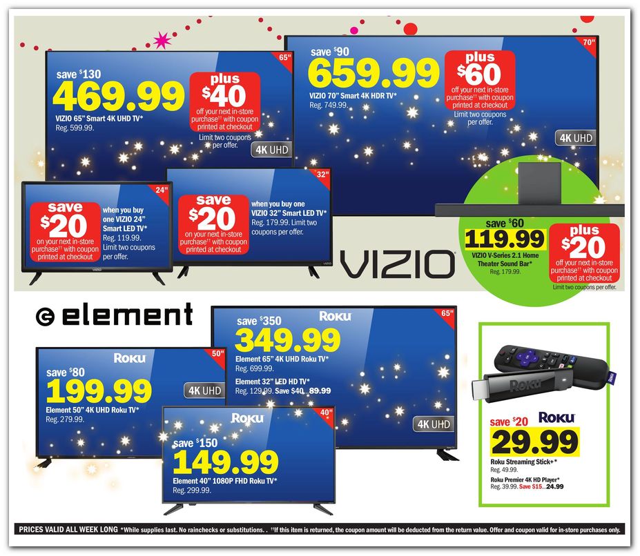 Vizio & Element TVs