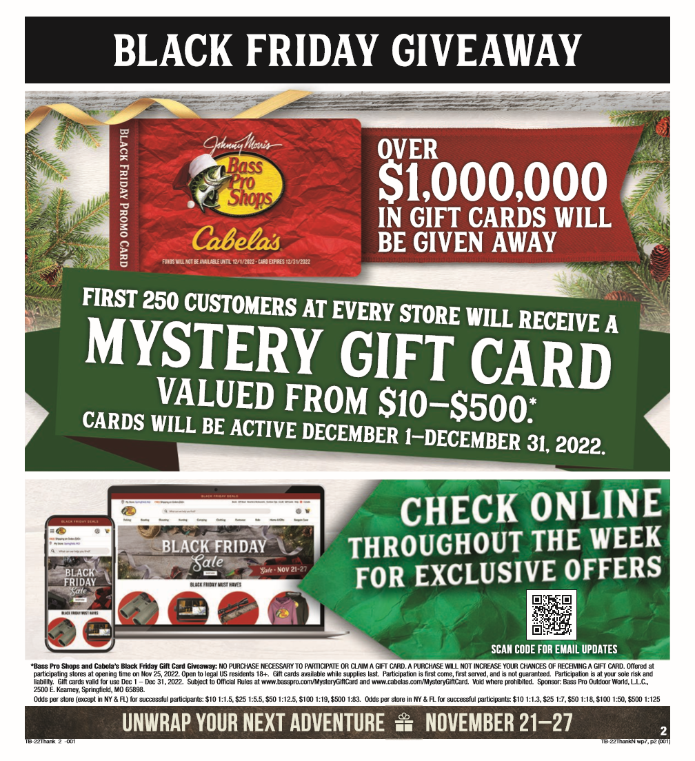 Black Friday Bass Pro Shops Deals