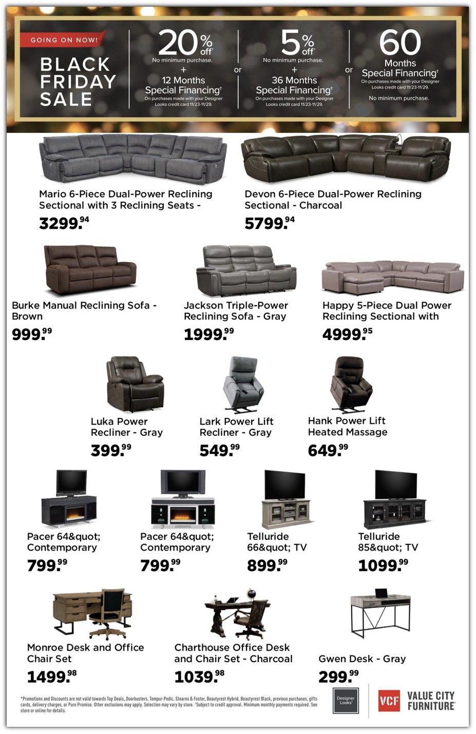 Sectionals / Recliners / TV Stands