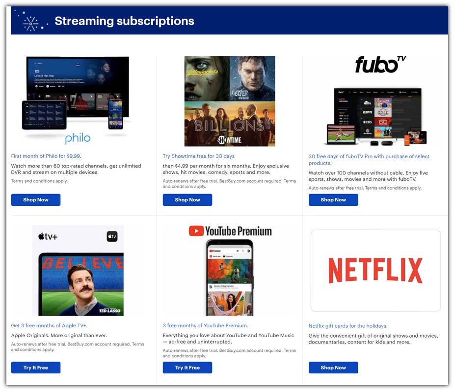 Streaming Subscription Deals