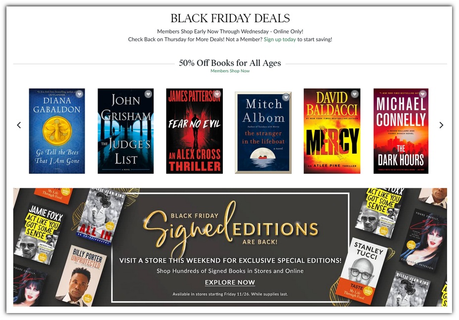 Black Friday Barnes & Noble Deals