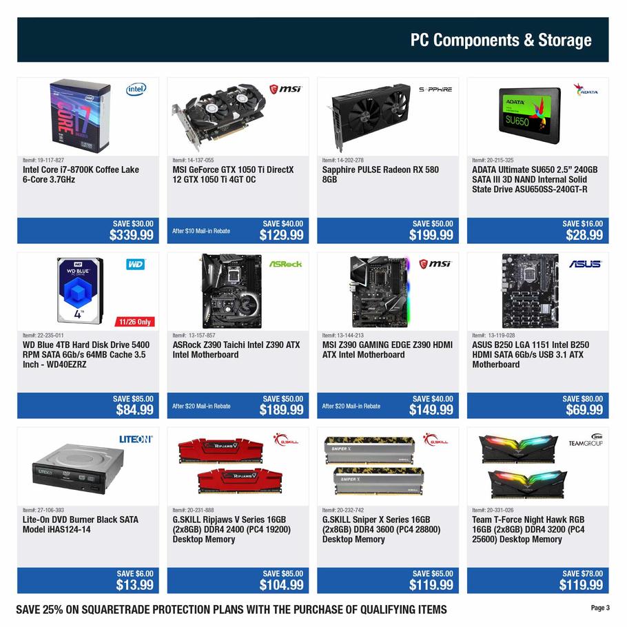 PC Components / Storage