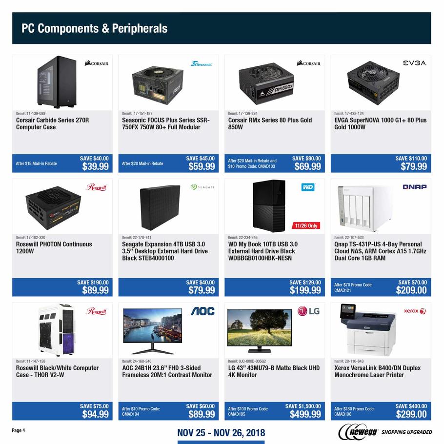 Power Supplies / HDDs / Monitors
