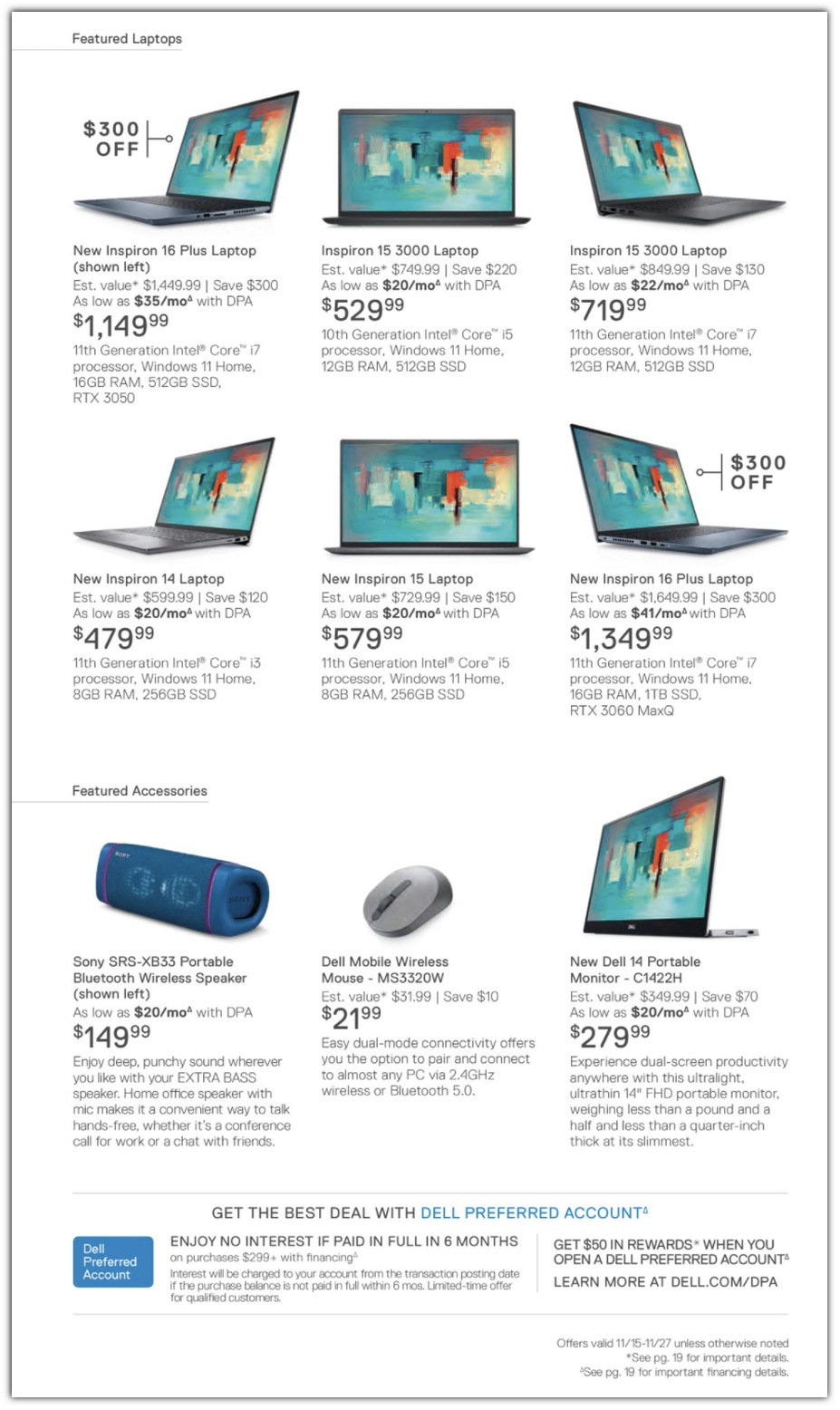 Laptops / Speaker / Mouse
