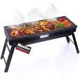 Gourmia FoodStation Indoor Smokeless Grill with Guided Cooking, Black -  AliExpress
