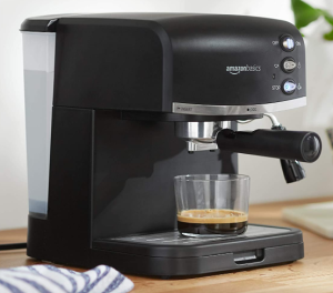 AmazonBasics Espresso Machine & Milk Frother at - Ben's Bargains