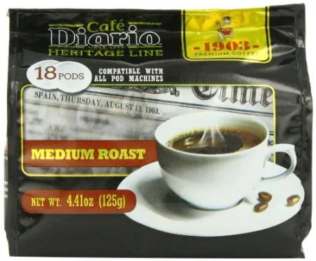 Cafe Diario Heritage Line Dark Roast Single Serve Coffee Pods