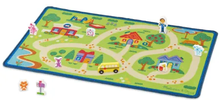 Melissa & Doug FFP Blues Clues Activity Rug at ... - Ben's Bargains