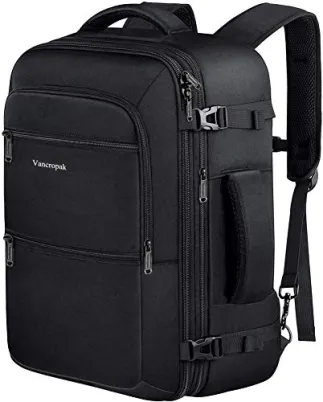 Vancropak 40L Expandable Carry-On Travel Backpack ... - Ben's Bargains