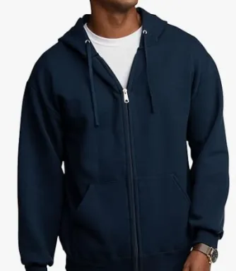 Fruit of the Loom Men's Eversoft Fleece Full Zip Hoodie Sweatshirt