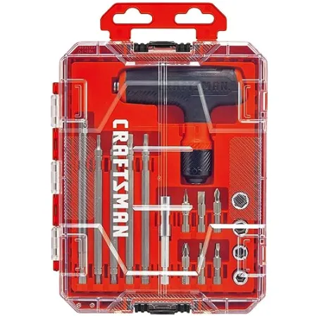 20-Piece Craftsman T-Handle Ratcheting Wrench Set  $15 at Amazon