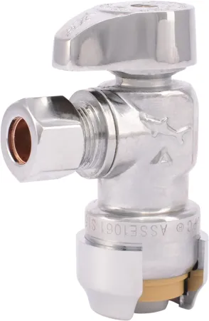 SharkBite 1/2" x 3/8 " Compression Angle Stop Valve  $7 at Amazon