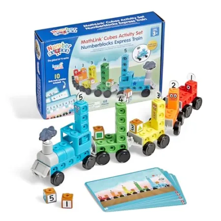 hand2mind Numberblocks Express Train MathLink Cubes Activity Set  $12 at Amazon